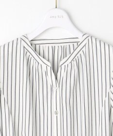 ANY SIS S 【洗える】バンドカラー シャツワンピース