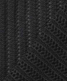 BEIGE， 【洗える】ALOE / コットンメッシュオーガンジーノースリーブニット