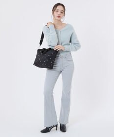 LeSportsac BUCKET TOTE/レッド/ホワイトハートEMB