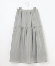 自由区 【洗える】ブライトシアーシャンブレー スカート