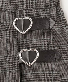 ANY KIDS チェック柄 プリーツ キュロット