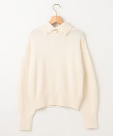 組曲 L 【2WAY・WEB限定】ウールカシミヤミックス ハイネックニット