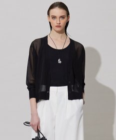 ICB L 【洗える】ドライシアーカーディガン