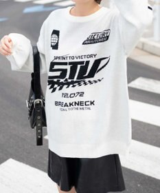 WEGO スポーツグラフィックジャガードニット