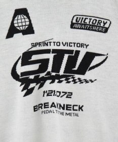 WEGO スポーツグラフィックジャガードニット