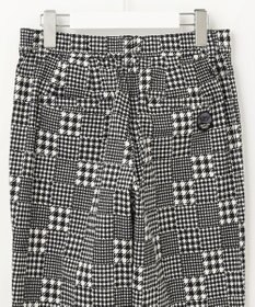 23区GOLF フレンチシックなスタイリングに！【WOMEN】チェック柄 テーパードパンツ