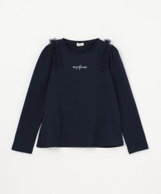 ANY KIDS チュールフリル 長袖Tシャツ