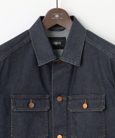 JOSEPH ABBOUD 【軽量/ストレッチ/JAPANファブリック/きれいめ】コーテッドストレッチデニム ジャケット