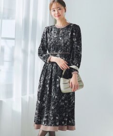 Tiaclasse L 【洗える】トワルドジュイ配色ワンピース