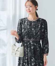 Tiaclasse L 【洗える】トワルドジュイ配色ワンピース