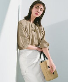 組曲 スパンコールカゴバッグ