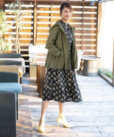 Tiaclasse 【洗える】花柄フレアワンピース