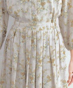 Tiaclasse 【洗える】花柄フレアワンピース