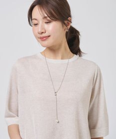 J.PRESS LADIES コットンパール ラリエット ネックレス