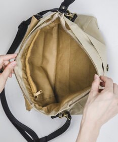 YUSHI EVER - FLAP SHOULDER ナイロン 本革 かぶせショルダーバッグ