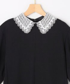 組曲 S 【先行予約・2WAY】レース襟フレンチテリー ワンピース