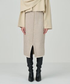 GRACE CONTINENTAL ツイードニットスカート