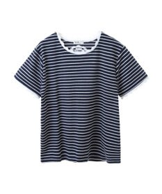 earth music&ecology バイカラースカラッププルオーバー