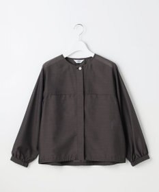 J.PRESS LADIES L Pe リネン シアー スラブ ノーカラー ブルゾン