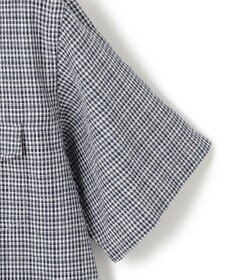 J.PRESS MEN 真夏を乗り切る爽快感と機能性【吸水速乾 / 接触冷感 / 高通気性 / ウォッシャブル】サッカーチェック シャツ / バンドカラー