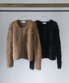 Green Parks ■ＥＳＣＡＲ　シャギーニットジャケット