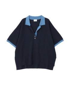 YECCA VECCA 配色ワイドポロニット