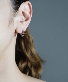 susui 【doughnut】フープピアス S (SVMRR)_片耳