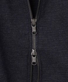 JOSEPH ABBOUD 【ジャージー/ストレッチ/軽量】トップメランジピケ スタンドジップアウター