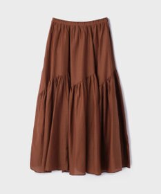 GRACE CONTINENTAL コットンシルクティアードスカート