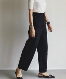 woadblue 石岡真実さん着用 サルエルブレットデニムパンツ ブラック