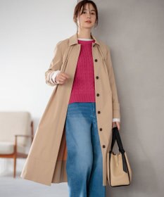 組曲 【前後着用可】コットンカシミヤ混2WAYケーブル ニット