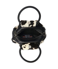 INTER-CHAUSSURES 【ANDREA CARDONE ITALI】異素材コンビハンドバッグ