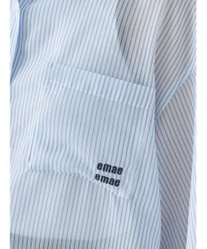 earth music&ecology 袖スリットリボンロングシャツ