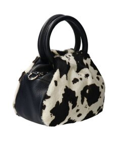 INTER-CHAUSSURES 【ANDREA CARDONE ITALI】異素材コンビハンドバッグ