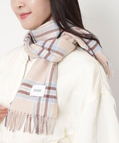 MOONBAT MACKINTOSH PHILOSOPHY(マッキントッシュ フィロソフィー）カシミヤ100％ クラシカルチェックマフラー