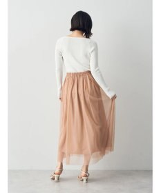 YECCA VECCA ラメチュールギャザースカート