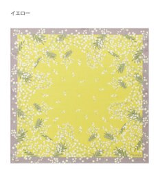 MOONBAT 【シルク100%】FURLA (フルラ) ミモザ シルクプリントスカーフ 65cm×65cm UV対策 手洗い可能