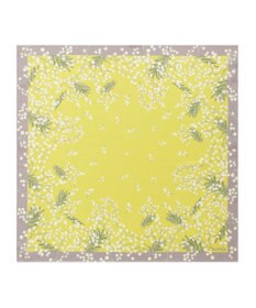 MOONBAT 【シルク100%】FURLA (フルラ) ミモザ シルクプリントスカーフ 65cm×65cm UV対策 手洗い可能