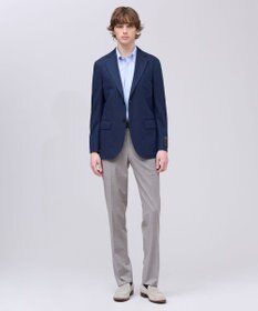 J.PRESS MEN 【セットアップ対応 / ストレッチ性 / 接触冷感 / 洗える】ニューコンセプトウール サマースラックス