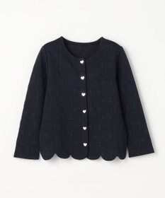 ANY KIDS リボン ジャガード カーディガン