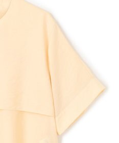 UNFILO シアーサテン ヨークブラウス