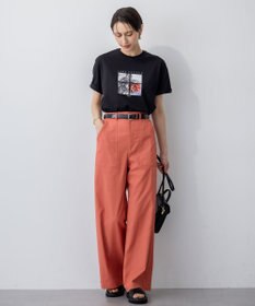 23区 S 【洗える】JANE PACKERコラボ フォトプリント Tシャツ