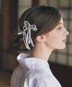 Maison de FLEUR パールリボン2SETクリップ