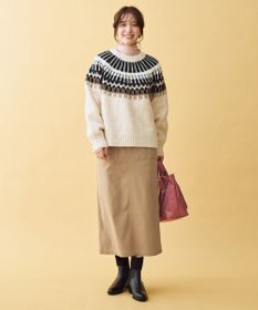 ANY ノルディックパターンニット