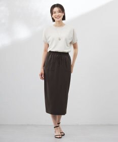 J.PRESS LADIES L 【WEB限定カラーあり・洗える・接触冷感・吸水速乾】Lightジョーゼット ナロー スカート