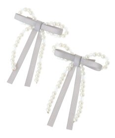 Maison de FLEUR パールリボン2SETクリップ