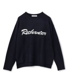 UNFILO ふわふわニット ロゴジャガード