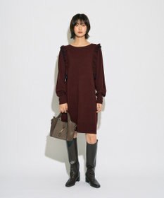 YECCA VECCA 【archive】ラッフルニットワンピース