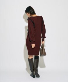 YECCA VECCA 【archive】ラッフルニットワンピース