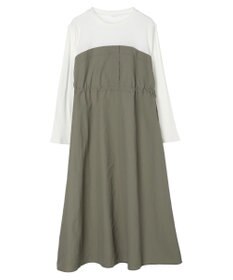 Green Parks ドロストドッキングワンピース